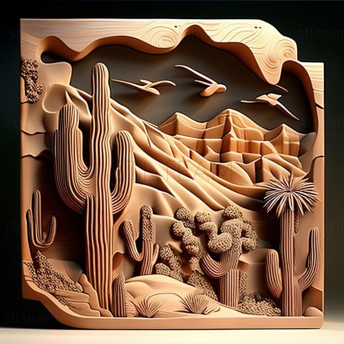 3D model Tucson Arizona (STL)